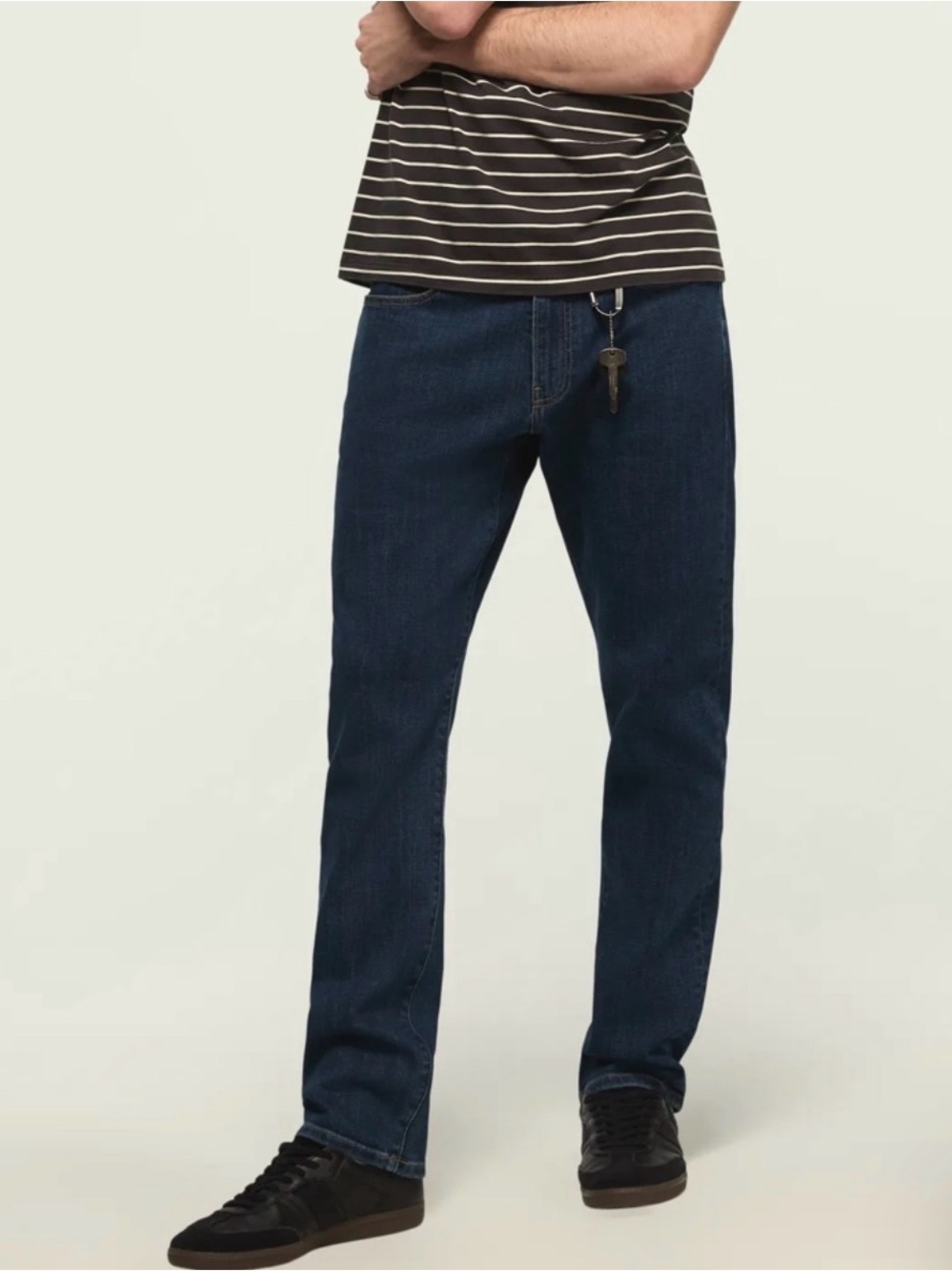 Lucky Brand Men's 410 Athletic Straight Jeans in Deep Indigo - 33x32
